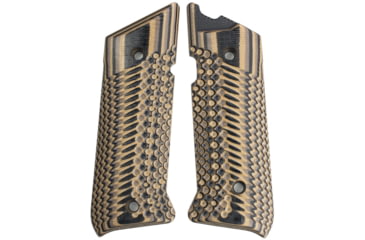Image of Stoner CNC Ruger Mark IV Target Hunter Standard or Competition G10 Gun Grips Slash and Burn Design Fits Ruger Mark IV Rimfire, Earth Camo, STO-MKIV-SB-ETH