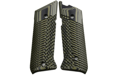 Image of Stoner CNC Ruger Mark IV Target Hunter Standard or Competition G10 Gun Grips Slash and Burn Design Fits Ruger Mark IV Rimfire, OD Green Black, STO-MKIV-SB-ODG
