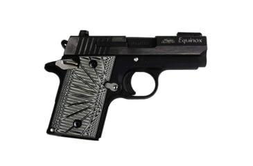 Image of Stoner CNC SIG P938 G10 Gun Grips Aggressive Starburst Fits Sig Sauer 9mm P938 Pistol, Grey Black, Non Ambi, STO-P938-AS-NO-GRB