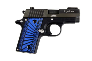 Image of Stoner CNC SIG P238 Starburst G10 Gun Grips Fits Sig Sauer .380 Auto Pistol, Blue/Black, Ambi, STO-P238-ST-AM-BLB