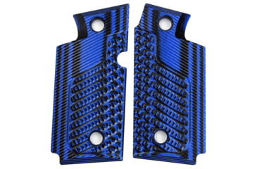 Image of Stoner CNC Springfield Armory 911 .380 ACP Defensive Carry G10 Gun Grips, Blue Black, Ambi, STO-SA .380-DC-AM-BLB