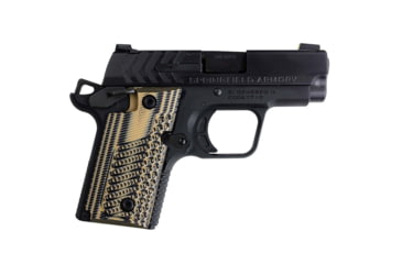 Image of Stoner CNC Springfield Armory 911 .380 ACP Defensive Carry G10 Gun Grips, Brown Black, Ambi, STO-SA .380-DC-AM-BNB