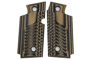 Image of Stoner CNC Springfield Armory 911 .380 ACP Defensive Carry G10 Gun Grips, Brown Black, Ambi, STO-SA .380-DC-AM-BNB