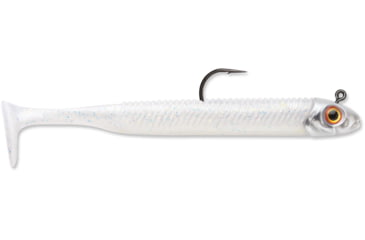 Image of Storm 360GT Searchbait Minnow, 2.5", 3/32oz Jig, #2 Hook 1 Rigged/2 Bodies, Pearl Ice, SBM25PI-332J