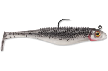 Image of Storm 360GT Searchbait Shad, Sinking, 4-1/2", 3/8oz, #4/0 Hk, 1 Rigged Two Bodies, Smokin' Ghost, SBD45SGH-38J