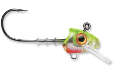 Image of Storm 360GT Swimmer Jig Head, Fits 3.5in Body Length, 1/8oz Jig, #2/0 VMC Coastal Black Hook, Chartreuse Ice, SJS35CI-18J