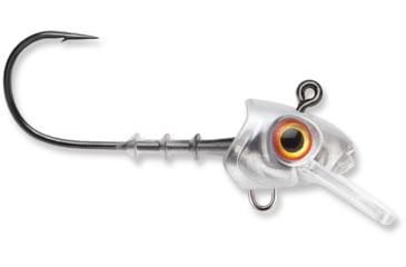 Image of Storm 360GT Swimmer Jig Head, Fits 3.5in Body Length, 1/8oz Jig, #2/0 VMC Coastal Black Hook, Transparent, SJS35GA-18J