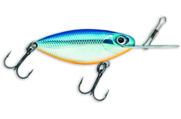 Image of Storm Hot N Tot Madflash Trolling Crankbait, Floating, Blue Chrome Orange, 2in, 3/16oz, HM594