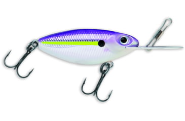 Image of Storm Hot N Tot Madflash Trolling Crankbait, Floating, Chartreuse Purple Shad, 2in, 3/16oz, HM596