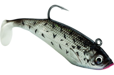 Image of Storm WildEye Swim Shad, Floating, Black Crappie, 1/8oz, 2in, 3 per Pack, WSS02BCP
