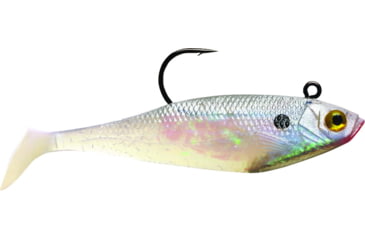 Image of Storm WildEye Swim Shad Swimbaits, 3, 4in, Pearl, WSS04PRL