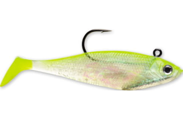 Image of Storm WildEye Swim Shad Swimbaits, 3, 6in, Chartreuse Silver, WSS06SHCS