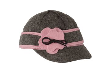 Image of Stormy Kromer Lil' Petal Pusher - Girls, Charcoal/Pink, 6 1/4 Large 51200-000062-260-901