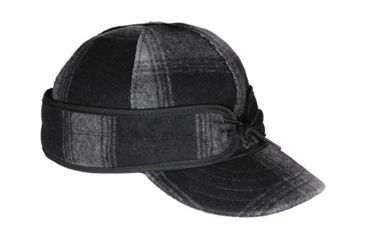 Image of Stormy Kromer The Original Stormy Kromer Cap, Black/Gray Plaid, 7 1/8, 50010-000071-260-90E