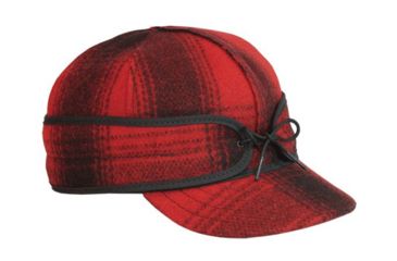 Image of Stormy Kromer The Original Stormy Kromer Cap - Unisex, Red/Black Plaid, 7 1/4, 50010-000072-260-305