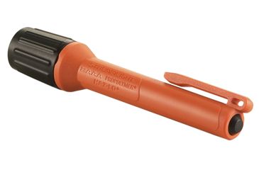Image of Streamlight 2Aaa Propolymer Haz-Lo Flashlight, Atex Rated, 60 Lumen White Led, 2 X Aaa Battery, Clam Pack, Orange, 66502