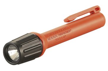 Image of Streamlight 2Aaa Propolymer Haz-Lo Flashlight, Atex Rated, 60 Lumen White Led, 2 X Aaa Battery, Clam Pack, Orange, 66502