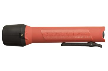 Image of Streamlight 3C Propolymer Haz-Lo Flashlight, Inmetro Rated, 120 Lumen White Led, Uses 3 X C Batteries, Orange, 33825