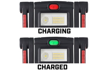 Image of Streamlight BearTrap 360 120V AC Rechargeable Work Light with Rotating Body, Black/Red, 61523