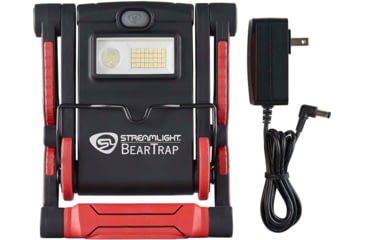 Image of Streamlight BearTrap Multi-Function LED Work Light, Lithium Ion, White, 2000 Lumens, Red/Black, 61520