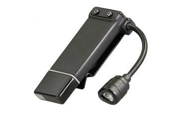 Image of Streamlight ClipMate USB Rechargeable Clip-On Light, Black with White and Red LEDs, Light Only 61125