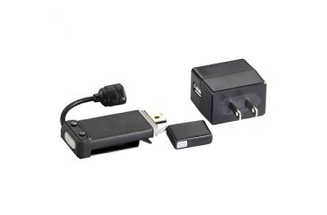 Image of Streamlight ClipMate USB Rechargeable Clip-On Light, Black with White and Red LEDs, USB with 120V AC 61126