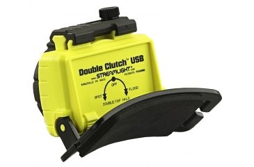 Image of Streamlight Double Clutch USB Headlamp,125 Lumens,Yellow 61600