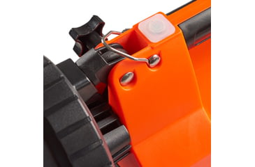 Image of Streamlight E-Flood FireBox 1500 Lumens Rechargeable Lantern with Blue Taillight LEDs, 120V AC/12V DC Standard System with Shoulder Strap &amp; Mounting Rack, Orange, 45811