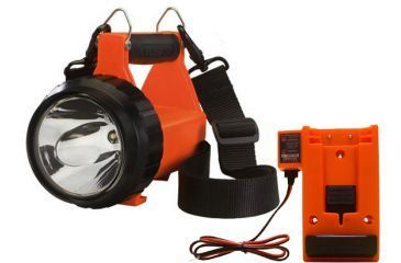Image of Streamlight Fire Vulcan Rechargeable C4 LED Flashlight, Orange with Vehicle Mount and 12v DC Charger, 44451