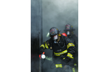 Image of Streamlight Fire Vulcan Rechargeable C4 LED Flashlight, Orange with Vehicle Mount and 12v DC Charger, 44451