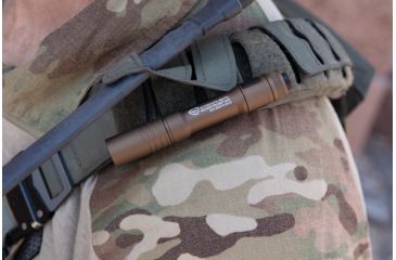 Image of Streamlight MicroStream Ultra-Compact USB Rechargeable Personal Light, 250/50 Lumens w/ 5in USB Cord and Lanyard, Box, Coyote, 66609