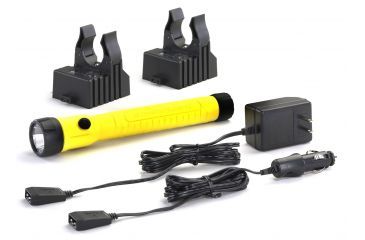Image of Streamlight PolyStinger LED HAZ-LO Industrial Safety Flashlight, 120V AC Steady Charge Cord, Yellow, 76413