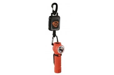 Image of Streamlight PolyTac 90 Flashlight w/ Gear Keeper &amp; Lithium Batteries - Orange 88832
