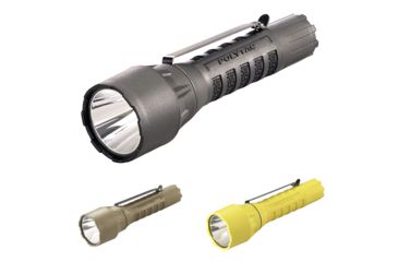 Image of Streamlight PolyTac LED HP High Performance Flashlight, Black, Coyote, Yellow