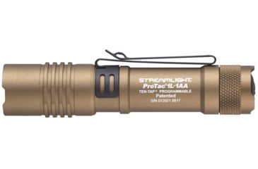 Image of Streamlight ProTac 1L-1AA Ultra-Compact Flashlight, 350 Lumens, Coyote, 88073