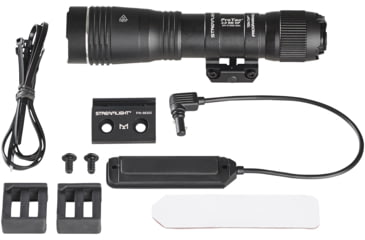 Image of Streamlight Protac 2.0 Rail Mount HP 2000 Lumens Weapon Light System, SL-B50 Rechargeable with M-LOK Mount, Mounting Hardware, Straight Momentary Pressure Switch, USB-C Cord, Black, 89014