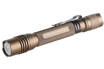 Image of Streamlight ProTac 2AA-X USB LED Flashlight, AA, White, 40/550 Lumens, Coyote, 167920