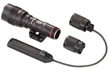 Image of Streamlight ProTac Rail Mount HL-X LED Long Gun Light, 2 CR123A Lithium Batteries, White, 1000 Lumens, Black, 88066