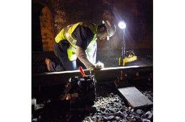 Image of Streamlight Rechargeable LED Portable Scene Light EXT, 120V AC/12V DC, Yellow, 45680