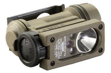Image of Streamlight Sidewinder Compact Ii Flashlight, Military Model, White C4 Led, Red/Blue/Ir Leds, E-Mount/Headstrap, Cr123A Lithium Battery, Clam Pack, 14517