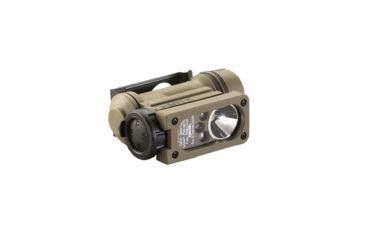 Image of Streamlight Sidewinder Compact Ii Flashlight, Military Model, White C4 Led, Red/Blue/Ir Leds, E-Mount/Headstrap, Cr123A Lithium Battery, Clam Pack, 14517