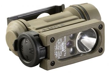 Image of USED Streamlight Sidewinder Compact II Military Model -White C4 LED, Red, Blue, IR LEDs includes helmet mount and CR123A lithium battery. Boxed 14510, EDEMO1