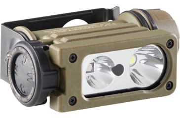 Image of Streamlight Sidewinder Compact III User Configurable Model AA/CR123A 275 Lumens LED Headlamp w/E- Mount/Headstrap, Coyote, 14519