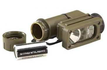 Image of Streamlight Sidewinder Compact Tactical Flashlight, Coyote Tan - White, Red, Blue, IR LEDs - Coyote Tan 14104