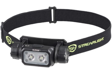 Image of Streamlight Sledge Lithium Ion Battery/CR123A 600 Lumens LED Headlamp, Black, 89019