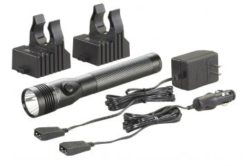 Image of Streamlight Stinger DS LED HL Flashlight 800 Lumens w/120V AC/12V DC - 2 Holders, NiMH Battery 75454