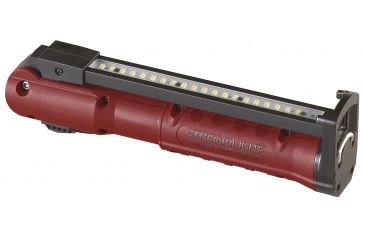 Image of Streamlight Stinger Switchblade Rechargeable, Multi-Function Worklight, 800/600 Lumens/500 mW w/ USB Cord, Red, 76800