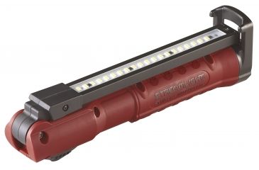 Image of Streamlight Stinger Switchblade Rechargeable, Multi-Function Worklight, 800/600 Lumens/500 mW w/ USB Cord, Red, 76800