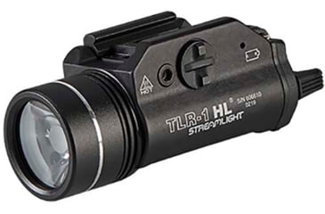 Image of Streamlight TLR-1 HL 1000 Lumen LED Tactical Weapon Light Long Gun Kit, CR123A, White, 1000 Lumens, Black, 69262