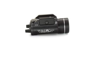 Image of Streamlight TLR-1 HL LED Weapon Light Earless Screw w/Batteries, CR123A, White, 1000 Lumens, Black, 69264